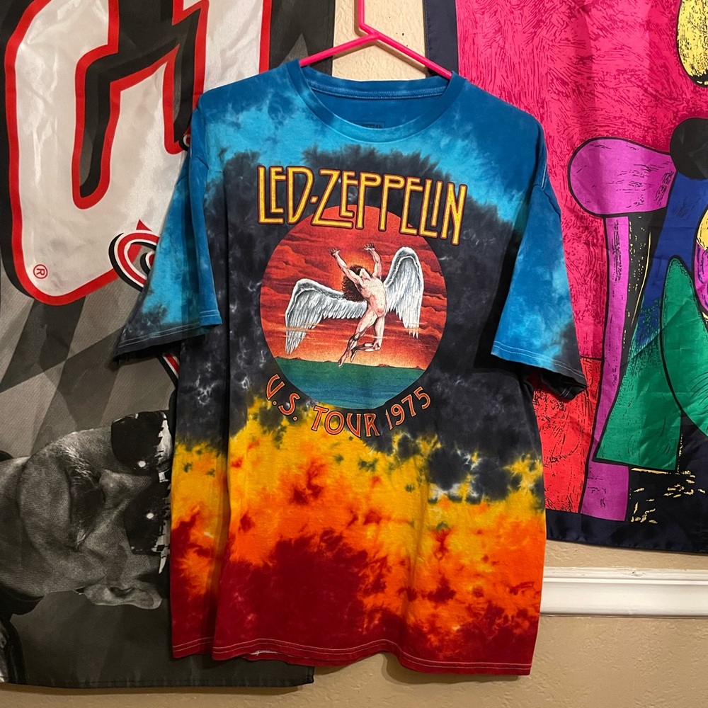 Led Zeppelin tie dye t shirt